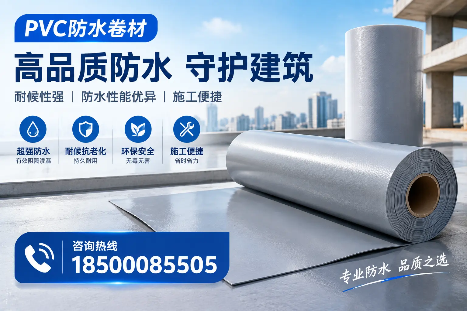 PVC防水卷材的防水效果评测，适合随州的科学依据